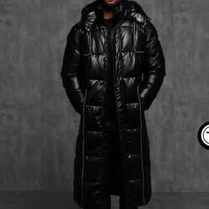 Milano Black Puffer Coat